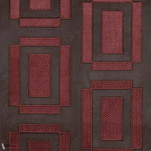 Chaillot wallpaper-Casamance-Lie de Vin-Meter (M1)-Selected Wallpapers-Interiors