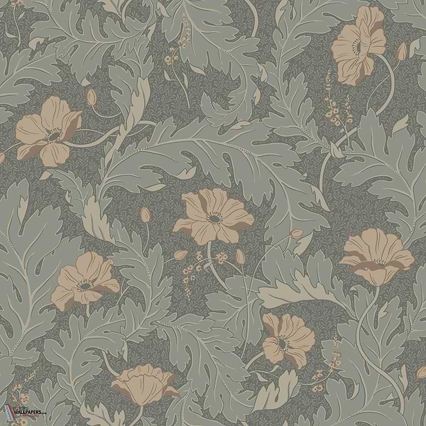 Charlotta behang-Sandberg-Forest green-Rol-Selected Wallpapers-Interiors