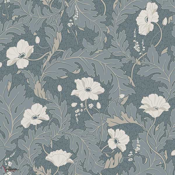 Charlotta behang-Sandberg-Petrol-Rol-Selected Wallpapers-Interiors