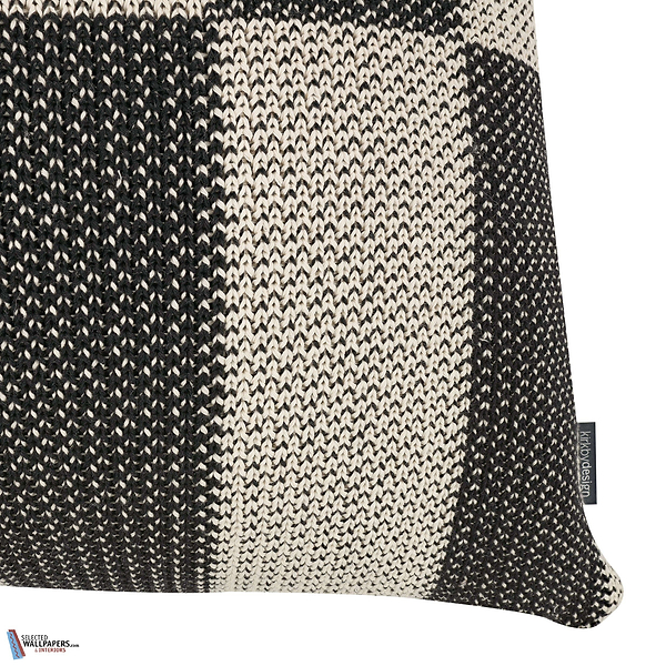 Checkerboard Knit Kussen-Kirkby Design-Kissen-Cushion-Monochrome-60 x 60 cm-Selected Interiors