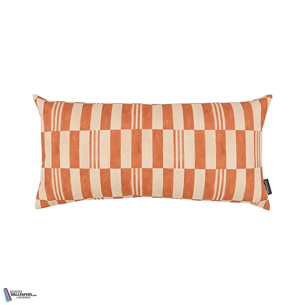 Checkerboard Kussen-Kirkby Design-Kissen-Cushion-Terracotta-60 x 30 cm-Selected Interiors