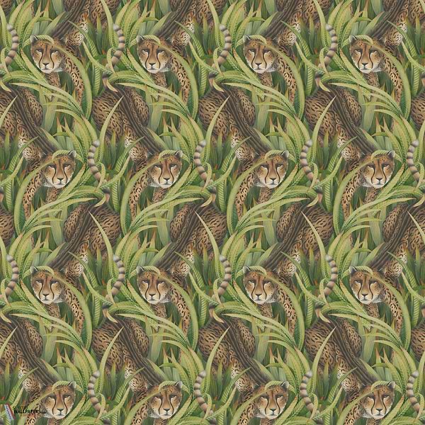 Cheetah Prowl behang-Cole & Son-Grass-Rol-Selected Wallpapers-Interiors