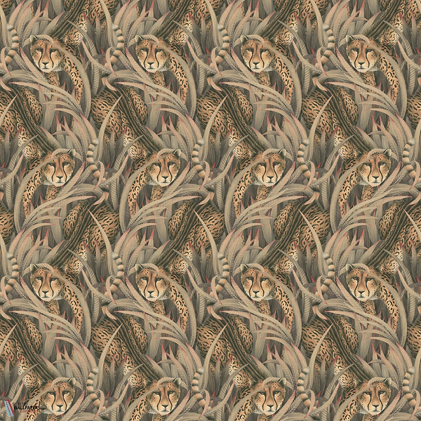 Cheetah Prowl behang-Cole & Son-Slate-Rol-Selected Wallpapers-Interiors