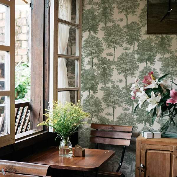 Chestnut Tree behang-Coordonne-Selected Wallpapers-Interiors