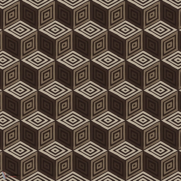 Chiara wallpaper-Sandberg-Brown-Mattic-M2-Selected Wallpapers-Interiors
