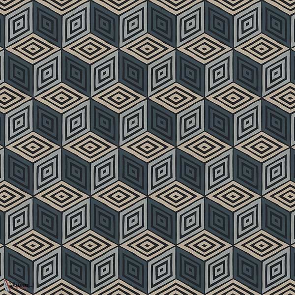 Chiara wallpaper-Sandberg-Dark Blue-Mattic-M2-Selected Wallpapers-Interiors