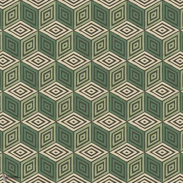 Chiara wallpaper-Sandberg-Green-Mattic-M2-Selected Wallpapers-Interiors