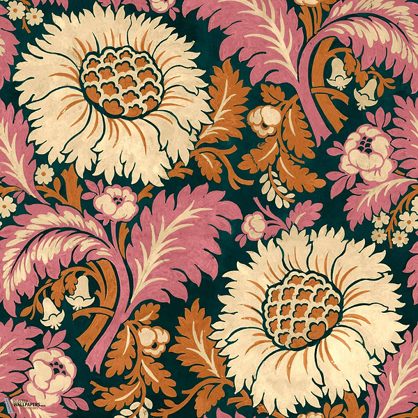 Chinese Damask behang-Coordonné-Coral-Non Woven-Rol-Selected Wallpapers-Interiors