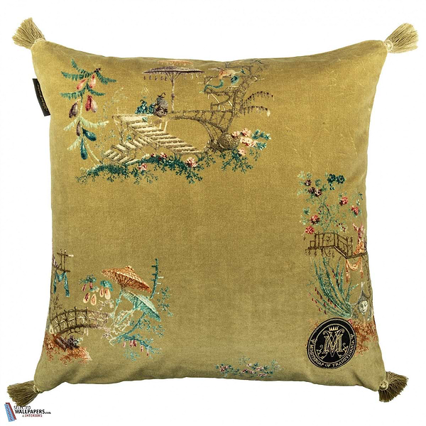 Chinoiserie Velvet Kussen-Kussen-Mind the Gap-Kissen-Cushion-Green-50 x 50 cm-Selected Interiors