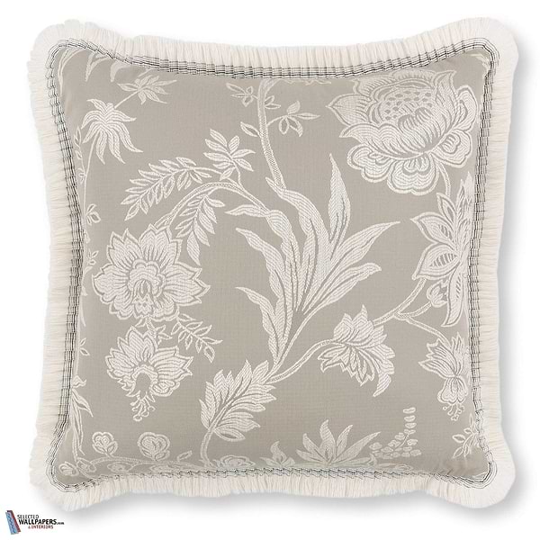 Chiya Jacquard Kussen-Kussen-Romo-Kissen-Cushion-Silver-50 x 50 cm-Selected Interiors