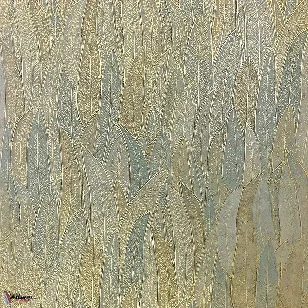 Cinerea-Casamance-wallpaper-behang-Tapete-wallpaper-Vert de Gris/Dore-Rol-Selected Wallpapers