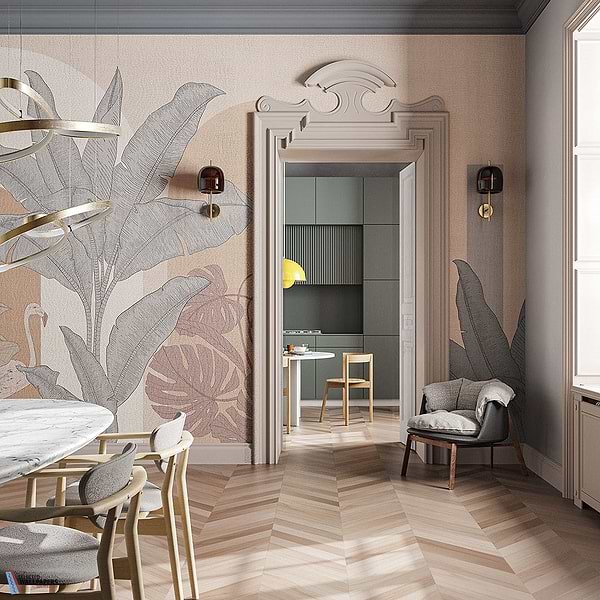 City Jungle-Behang-Tapete-Inkiostro Bianco-Selected Wallpapers