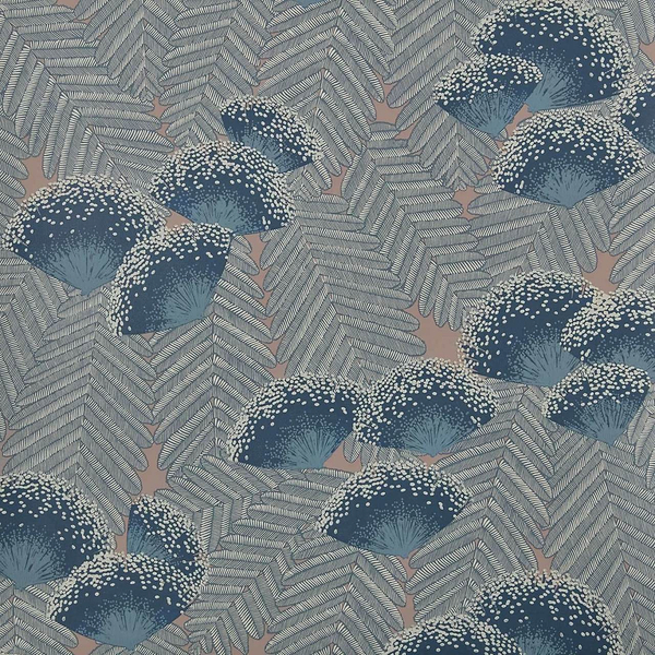 Clarice Tapete in Soft Blue van 1838 wallcoverings