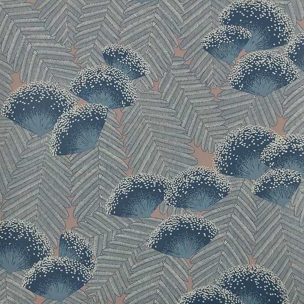 Clarice Tapete in Soft Blue van 1838 wallcoverings