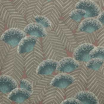 Clarice Tapete in Cantaloupe van 1838 wallcoverings