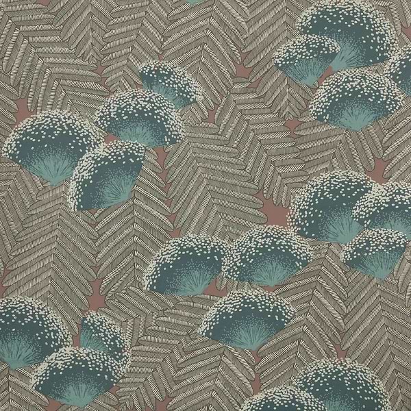 Clarice Tapete in Cantaloupe van 1838 wallcoverings