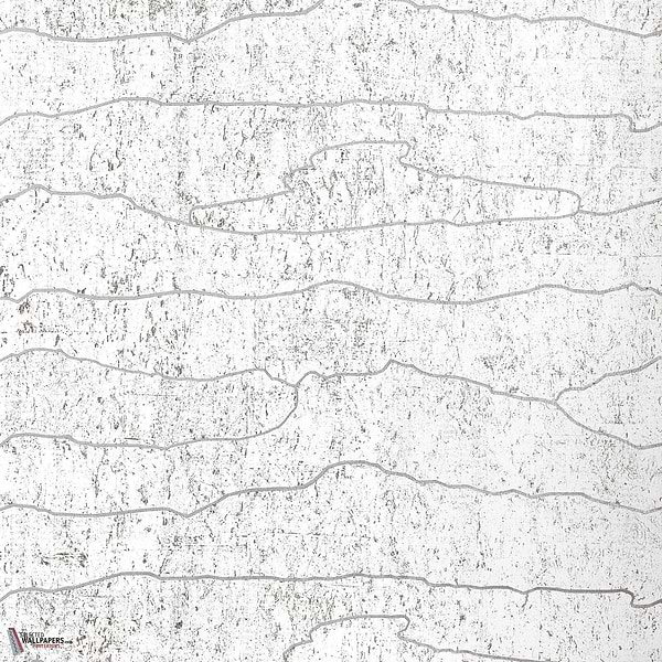 Cloud Mosaic behang-Thibaut-White silver-Rol-Selected Wallpapers-Interiors