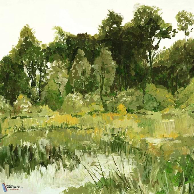 Colvert behang-Casamance-wallpaper-behang-Tapete-wallpaper-Olive-Set-Selected Wallpapers