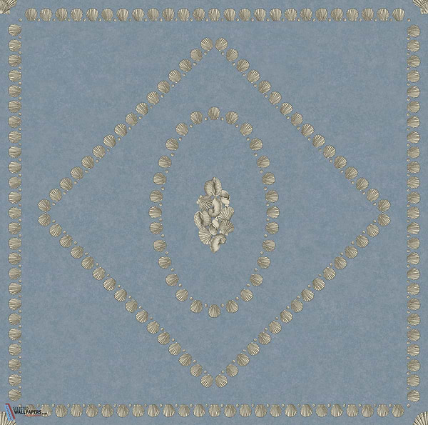 Conchiglie-behang-Tapete-Cole & Son-Gilver on Denim-Rol-123/5022-Selected Wallpapers
