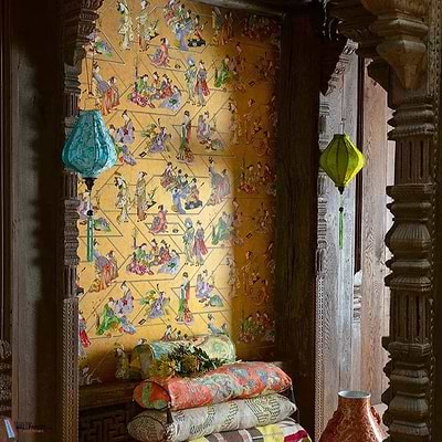 Conte Merveilleux-Pierre Frey-wallpaper-behang-Tapete-wallpaper-Selected Wallpapers