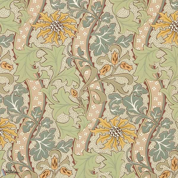 Cornflower behang-Morris & Co-Lemon/Sage-Rol-Selected Wallpapers-Interiors