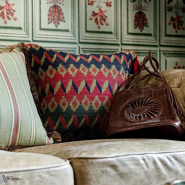 Cortina Kussen-Mind the Gap-Green/Red-50 x 50 cm-Selected Interiors