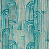 Crescent wallpaper in Lake/Cream van Kelly Wearstler