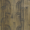 Crescent wallpaper in Ebony/Gold van Kelly Wearstler