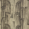 Crescent wallpaper in Ebony/Cream van Kelly Wearstler