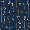 Criollo behang-Coordonne-Indigo-Bamboe-M2-Selected Wallpapers-Interiors