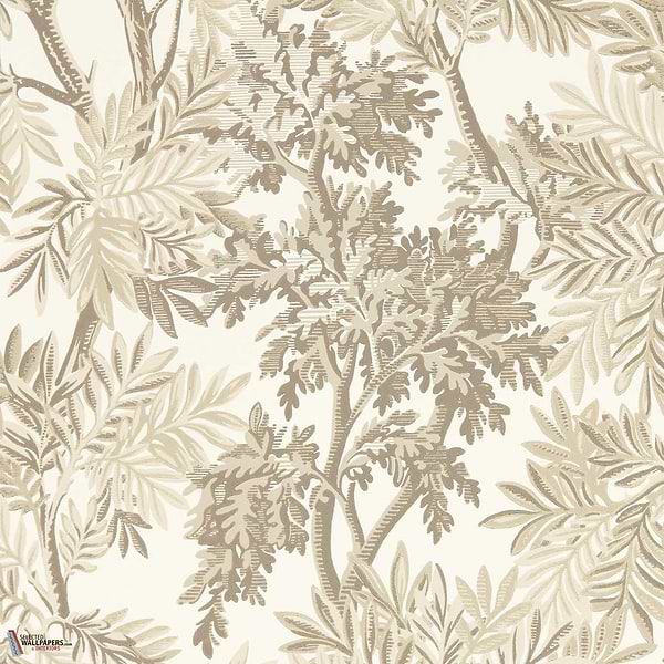 Tapestry trees behang-Sanderson-Raw chocolate/slip-Rol-Selected Wallpapers-Interiors