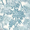 Tapestry trees behang-Sanderson-Pottery blue-Rol-Selected Wallpapers-Interiors