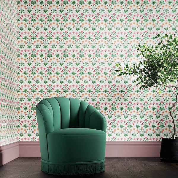Daisy-behang-tapete-wallpaper-Morris & Co-Selected-Wallpapers-Interiors