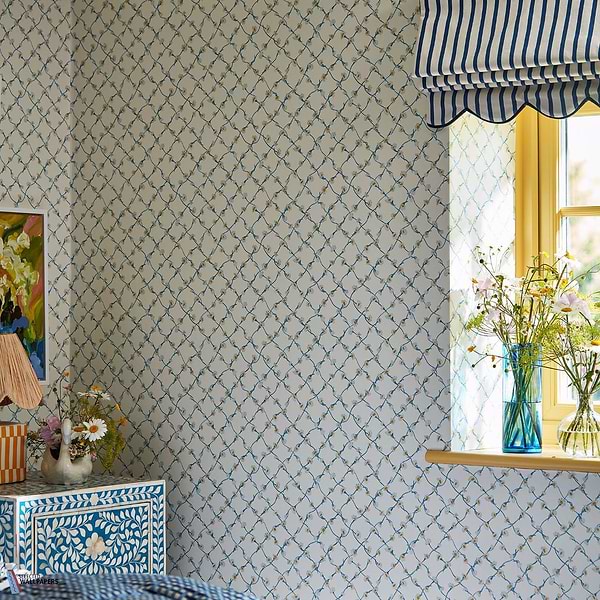 Daisy Trellis-Wallpaper-Harlequin-Selected Wallpapers