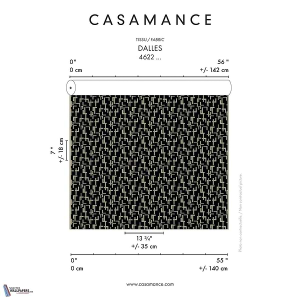 Dalles stof-Fabric-Tapete-Casamance-Selected Wallpapers