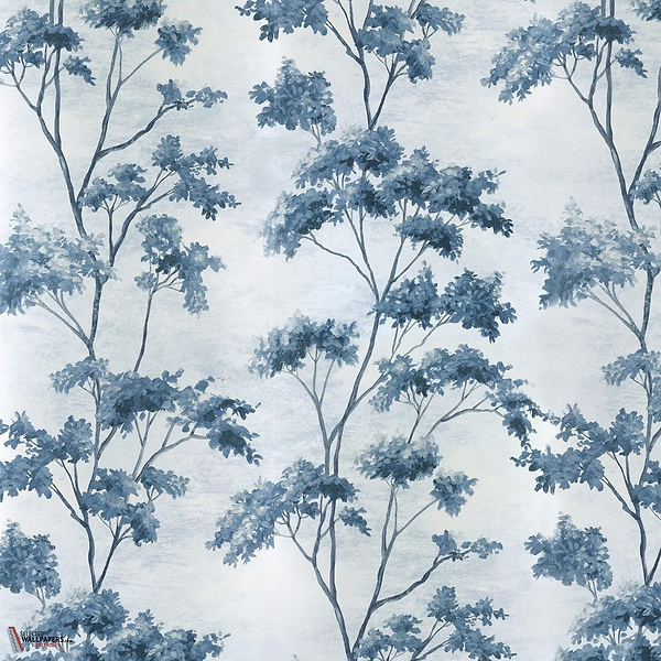 Dalton behang-Anna French-Blue and white on pearl-Rol-Selected Wallpapers-Interiors