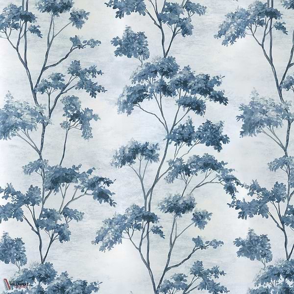 Dalton behang-Anna French-Blue and white on pearl-Rol-Selected Wallpapers-Interiors