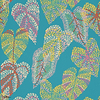 Delila behang-Thibaut-Turquoise-Rol-Selected Wallpapers-Interiors