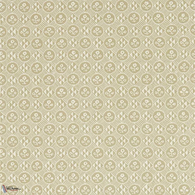 Diamonds & Flowers behang-Zoffany-Linen-Rol-Selected Wallpapers-Interiors