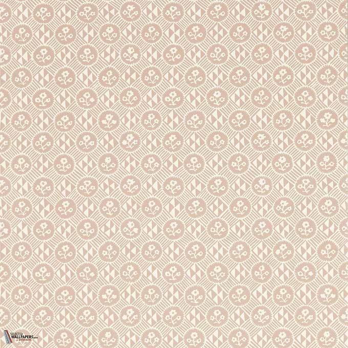 Diamonds & Flowers behang-Zoffany-Tuscan pink-Rol-Selected Wallpapers-Interiors