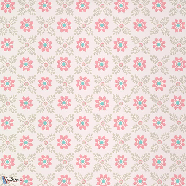 Ditsy Block-Little Greene-wallpaper-behang-Tapete-wallpaper-Carmine-Rol-Selected Wallpapers