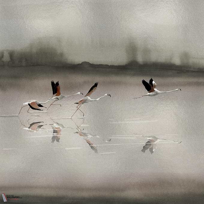 Doñana behang-Coordonne-Silver-Metallics-M2-Selected Wallpapers-Interiors