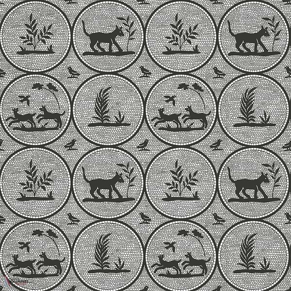 Dooley behang-Thibaut-Black-Rol-Selected Wallpapers-Interiors