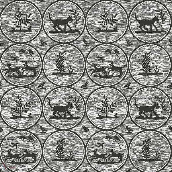 Dooley behang-Thibaut-Black-Rol-Selected Wallpapers-Interiors