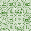 Dooley behang-Thibaut-Green-Rol-Selected Wallpapers-Interiors