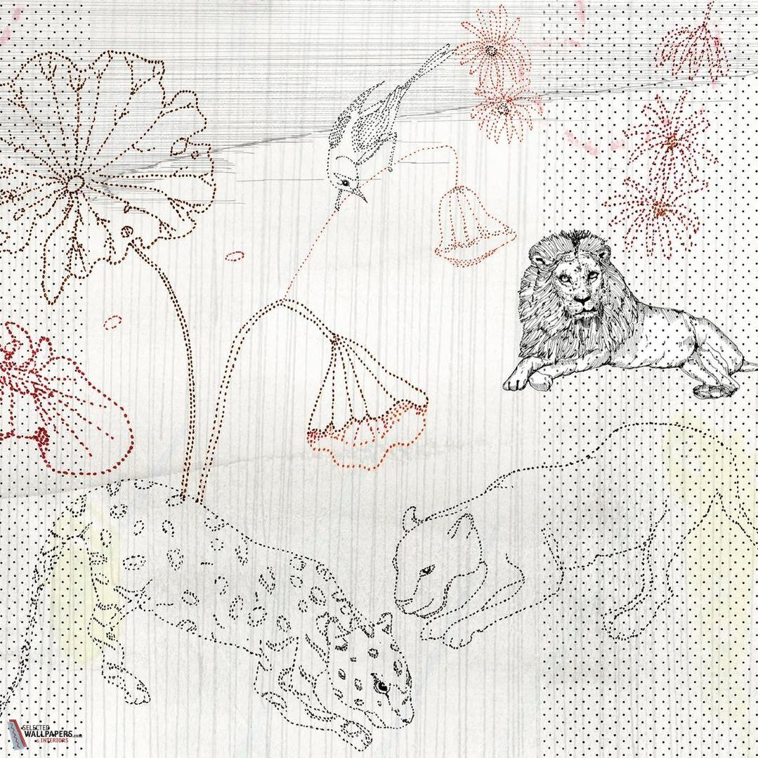 Dots wallpaper-Wall & Deco-01-d.ecodura Texture-M2-Selected Wallpapers-Interiors