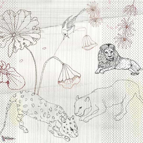 Dots wallpaper-Wall & Deco-01-d.ecodura Texture-M2-Selected Wallpapers-Interiors