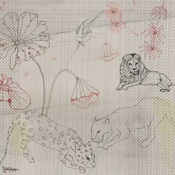 Dots wallpaper-Wall & Deco-02-d.ecodura Texture-M2-Selected Wallpapers-Interiors