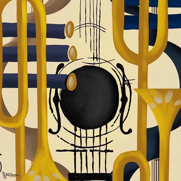 Duet behang-Mind the Gap-Yellow-Rol-Selected Wallpapers-Interiors