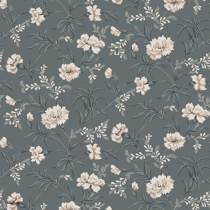 Emilie behang-Sandberg-Petrol-Rol-Selected Wallpapers-Interiors